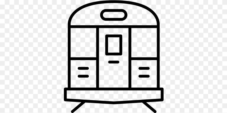 Subway Icon Great Temple Aztec Outline, Gray Png