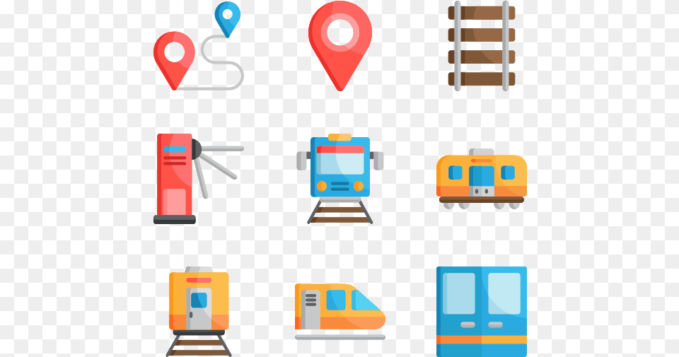 Subway Station Subway Flat Icon, Railway, Train, Transportation, Vehicle Free Png Download