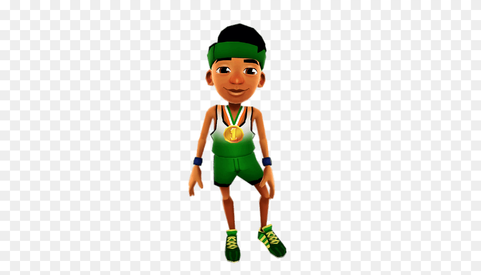 Subway Surfers Jay, Green, Boy, Child, Person Png Image