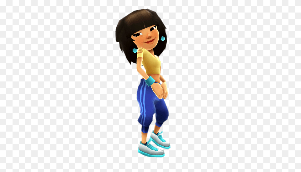 Subway Surfers Mina, Baby, Person, Cleaning, Cartoon Png Image