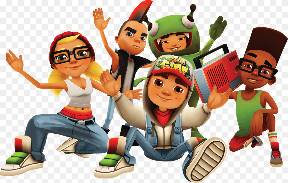 Subway Surfers Team, Baby, Person, Face, Head Free Png