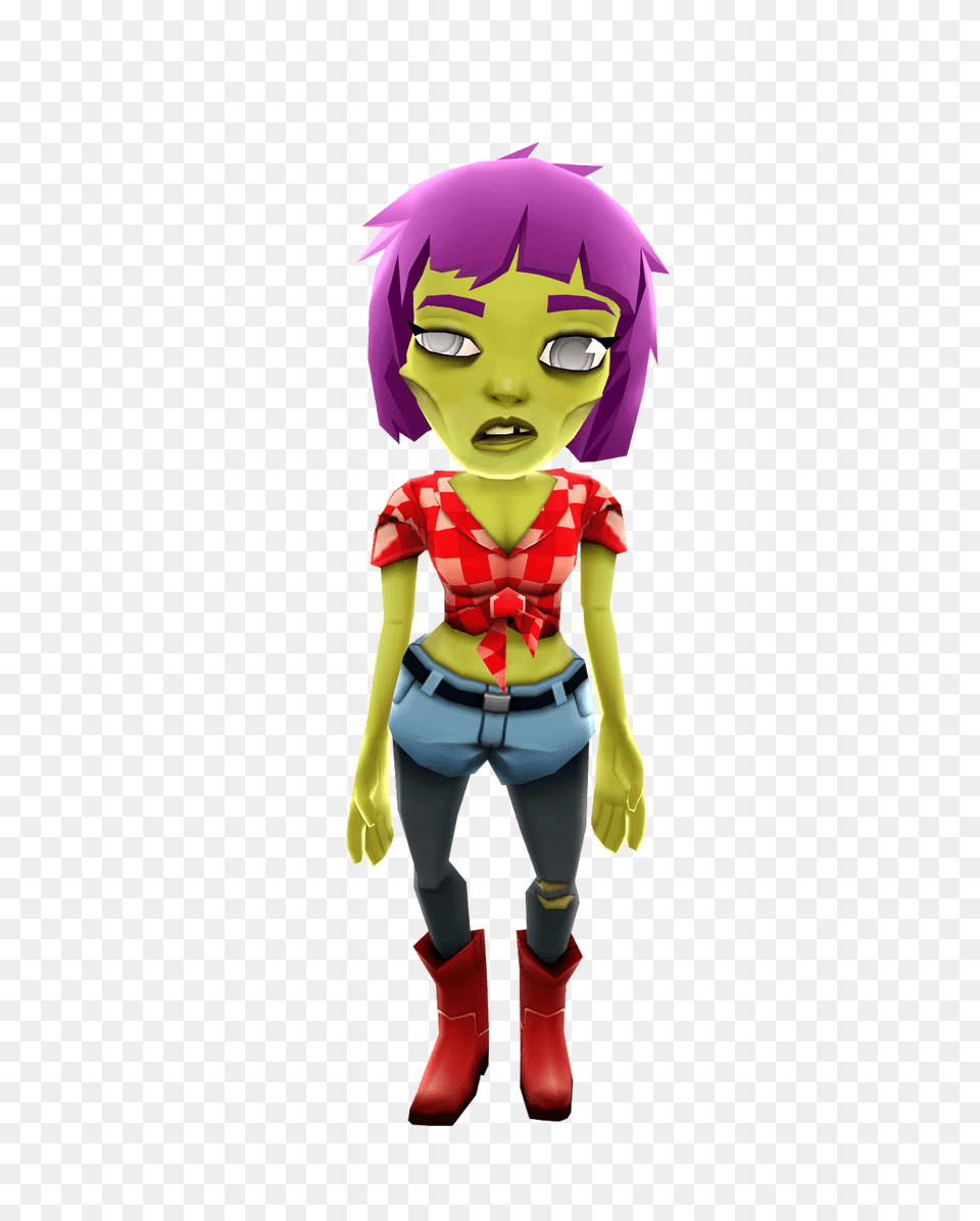 Subway Surfers Zoe The Zombie, Book, Publication, Baby, Person Free Png Download