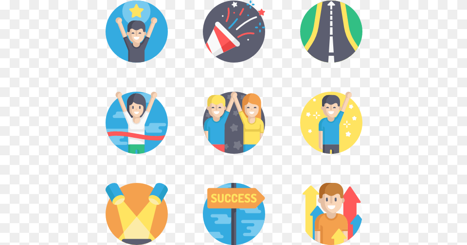 Success Flat Success Icon, Baby, Boy, Child, Person Free Png
