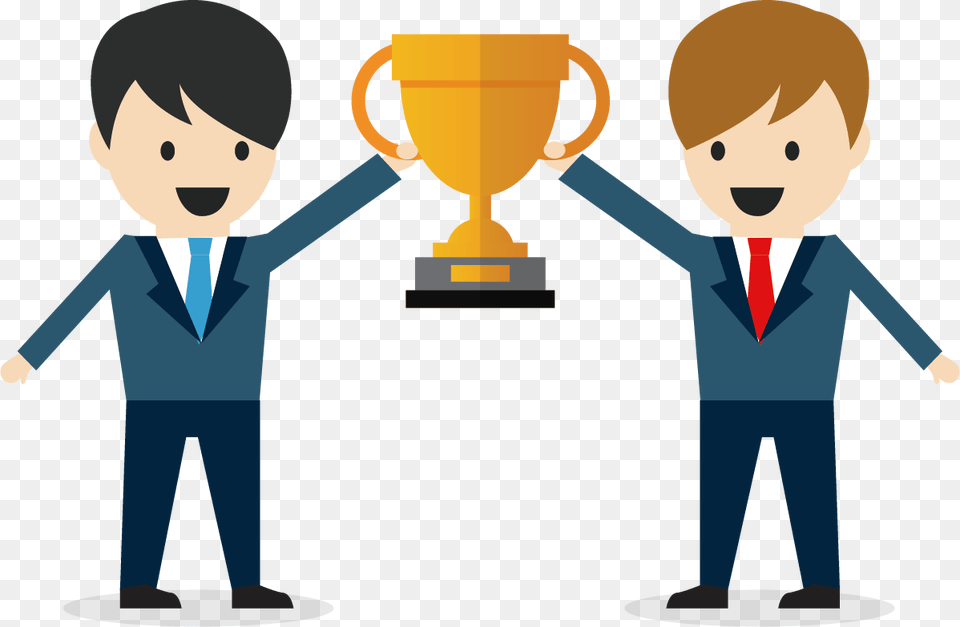 Successful Business People Business Success Vector, Person, Trophy, Face, Head Png