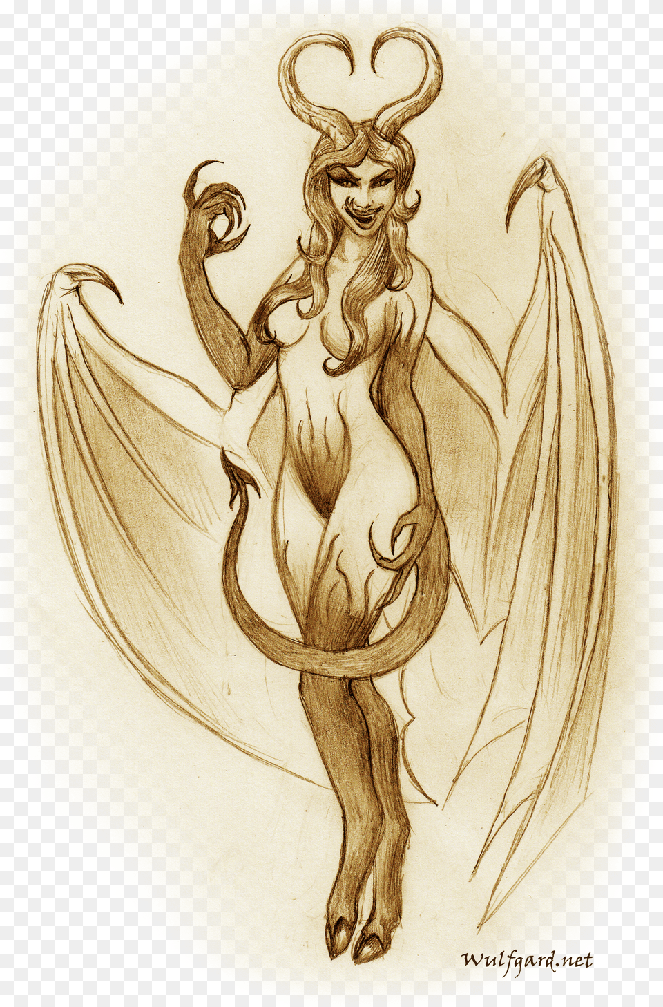 Succubus Demon Drawings Of A Succubus Free Transparent Png