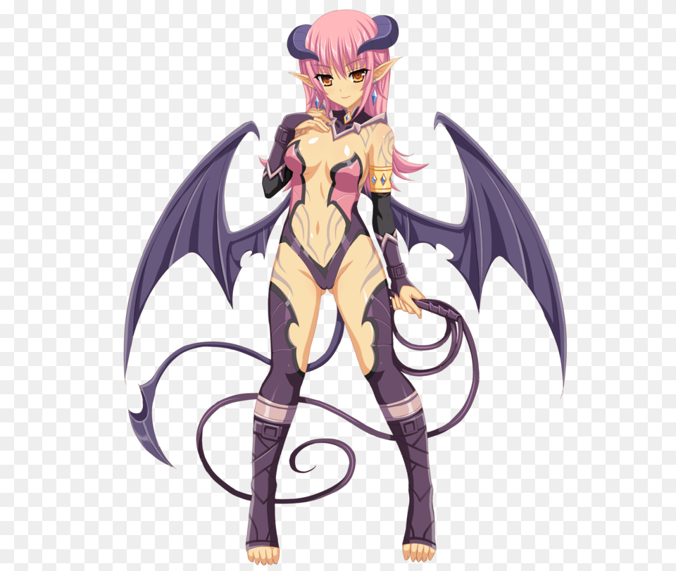 Succubus Hair Pink Girls Anime Demon, Book, Comics, Publication, Adult Free Png Download