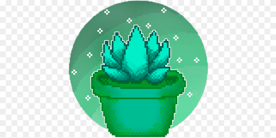 Succulent Blue By Jazzy Lol Succulent Art Pixels, Green, Plant, Potted Plant, Jar Png