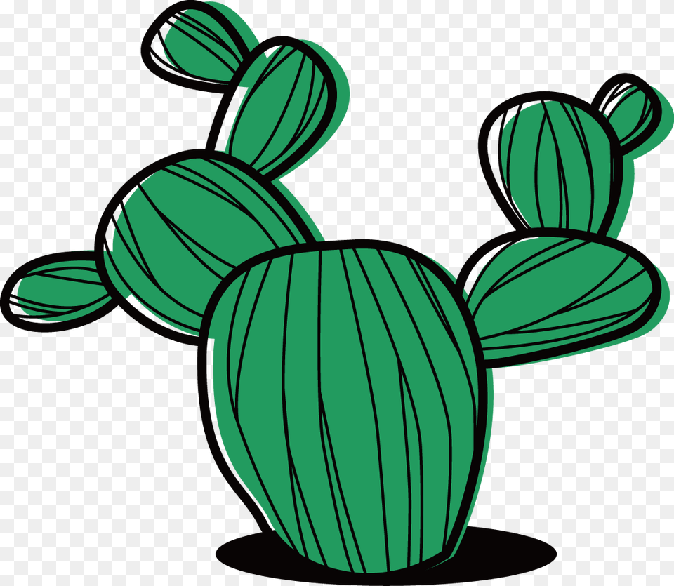 Succulent Cartoon, Cactus, Plant, Ammunition, Grenade Free Png Download