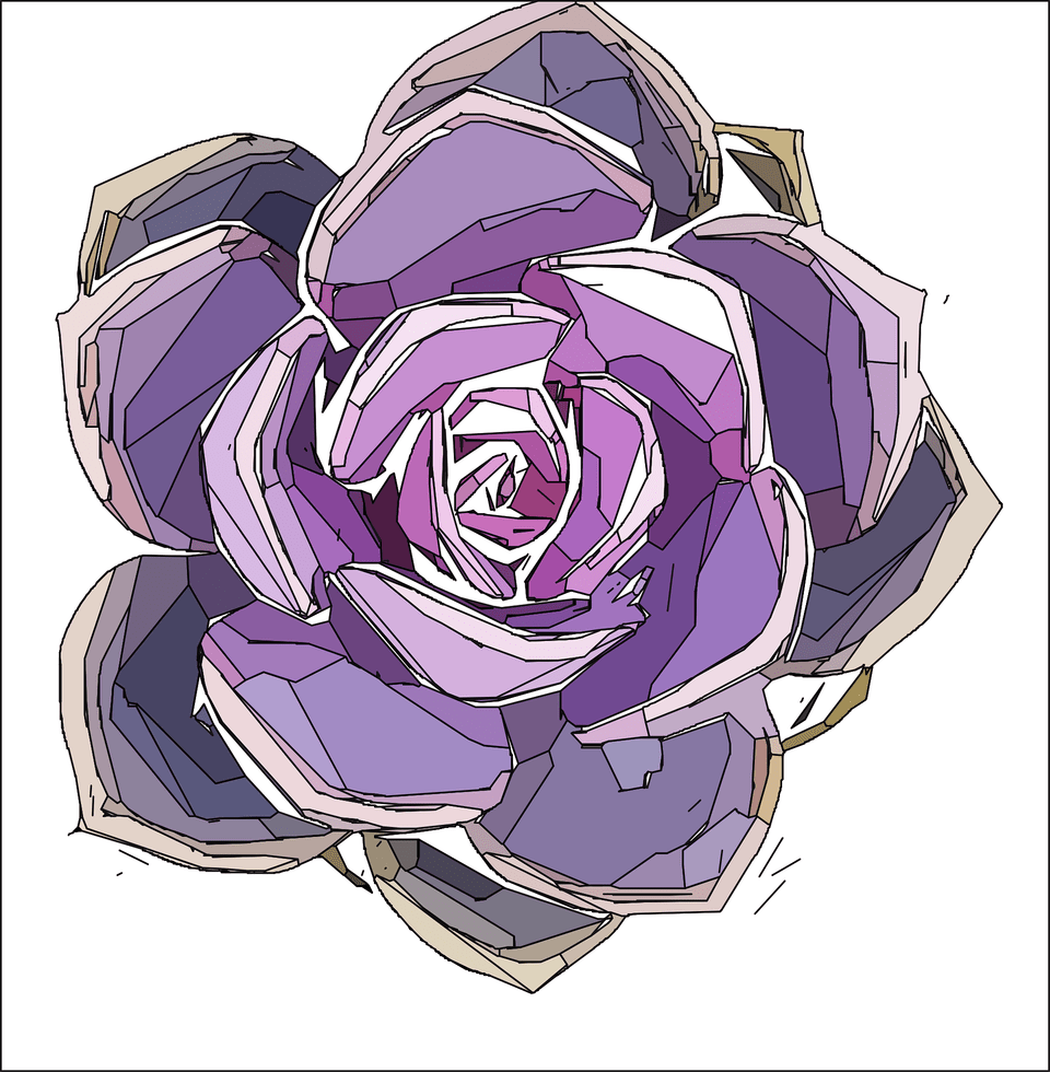 Succulent Clipart, Rose, Flower, Plant, Art Png