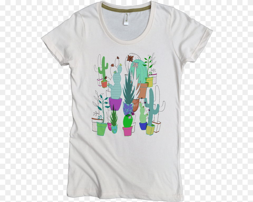 Succulents Printed On Women39s Favorite Crew, Clothing, T-shirt, Shirt Png