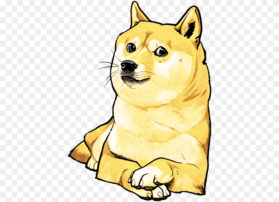 Such Art Such Yellow Doge, Animal, Mammal, Tiger, Wildlife Free Png