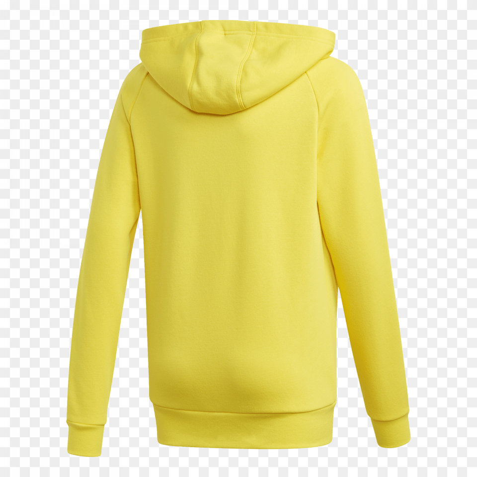 Sudadera Adidas Core 18 Hoody Nino Yellow Black 1 Hoodie, Clothing, Knitwear, Sweater, Sweatshirt Free Png Download