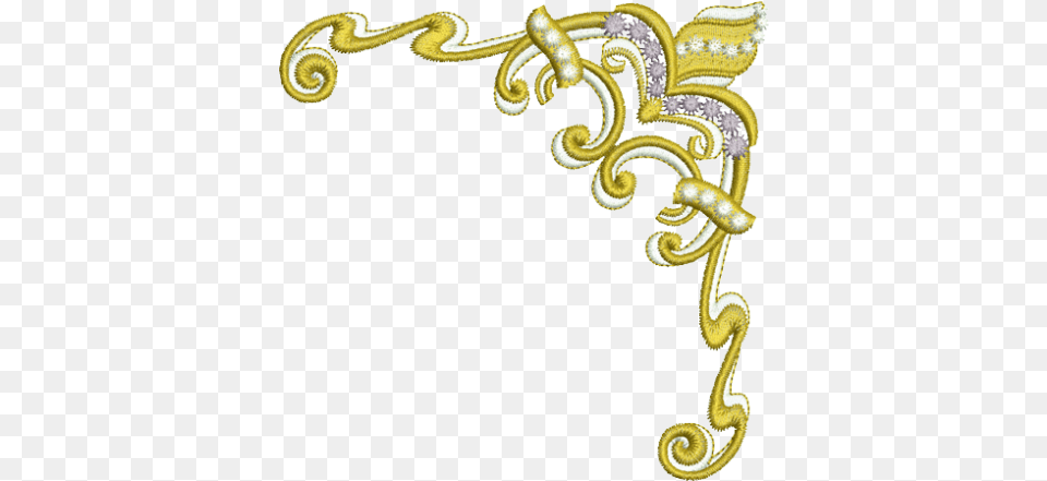 Sue Box Creations Download Embroidery Designs Gold Corner, Accessories, Bracelet, Jewelry, Earring Free Png