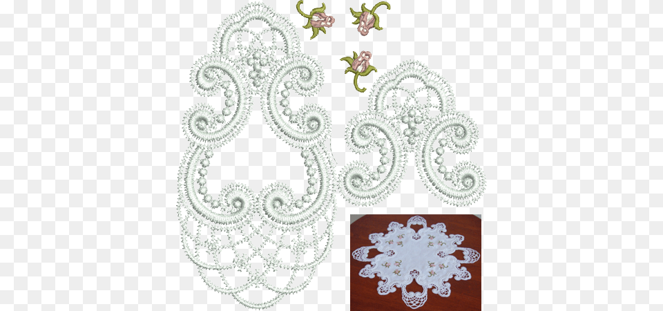 Sue Box Creations Embroidery, Pattern, Lace Free Png