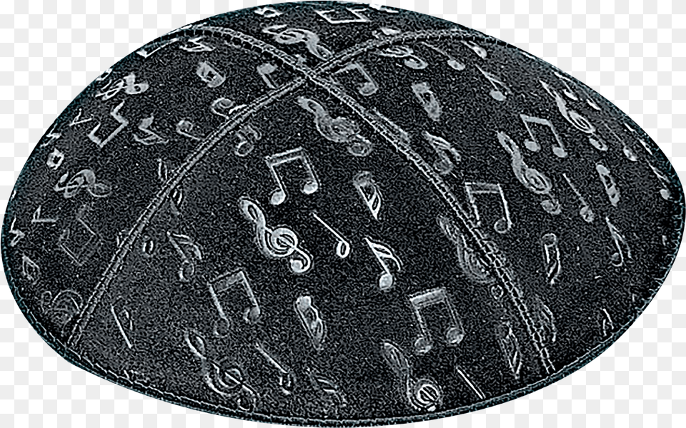 Suede Embossed Musical Notes Kippot Toque, Baseball Cap, Cap, Clothing, Hat Free Png Download