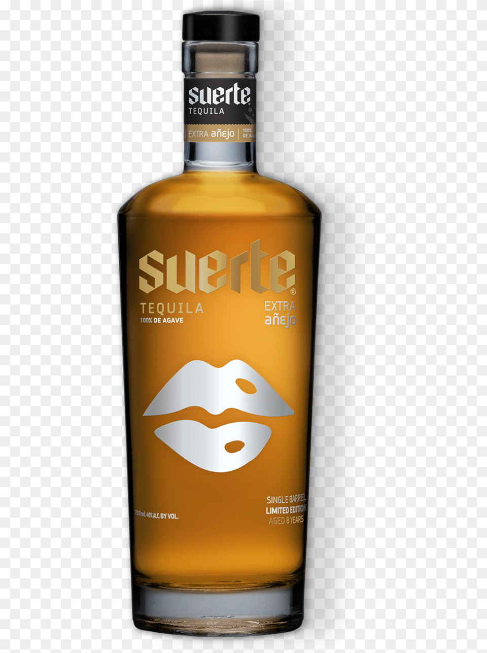 Suerte Tequila Extra Anejo, Alcohol, Beverage, Liquor, Bottle Free Transparent Png