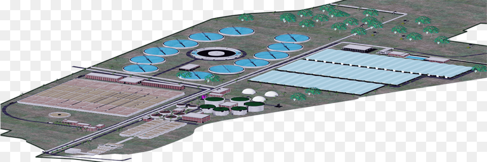 Suez Okhla Sewage Treatment Plant Stp, Airfield, Airport, Outdoors Png