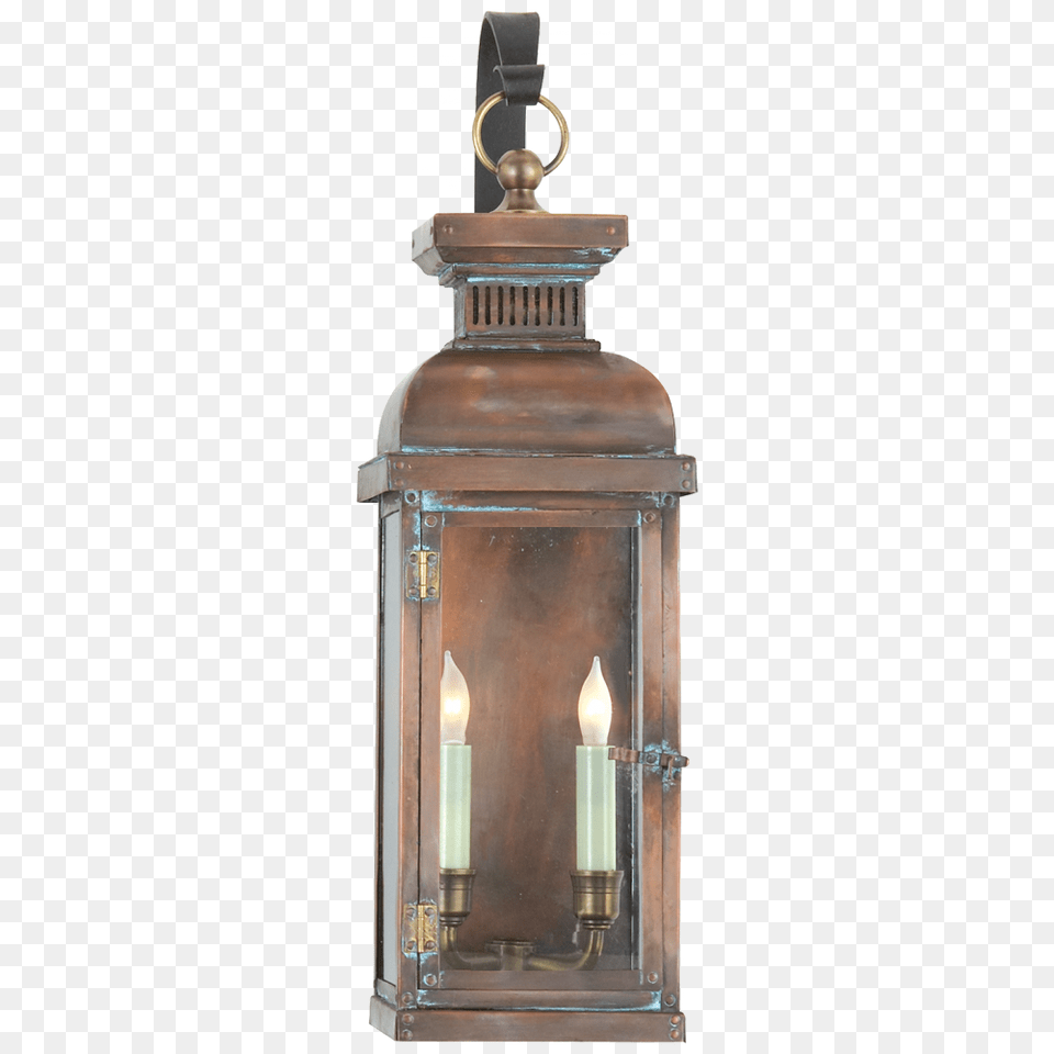 Suffork Medium Scroll Arm Lantern In Natural Cop Visual Comfort Cho2064nc E F Chapman Suffork 2 Light, Lamp, Candle Free Png Download