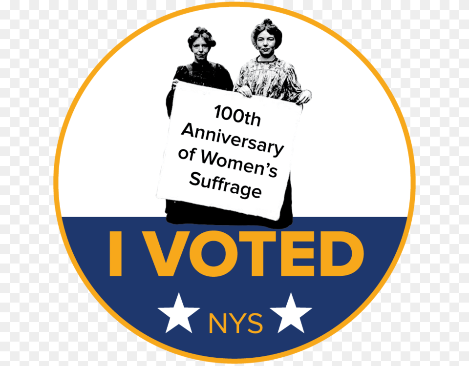 Suffrage I Voted Sticker, Adult, Wedding, Person, Woman Png Image