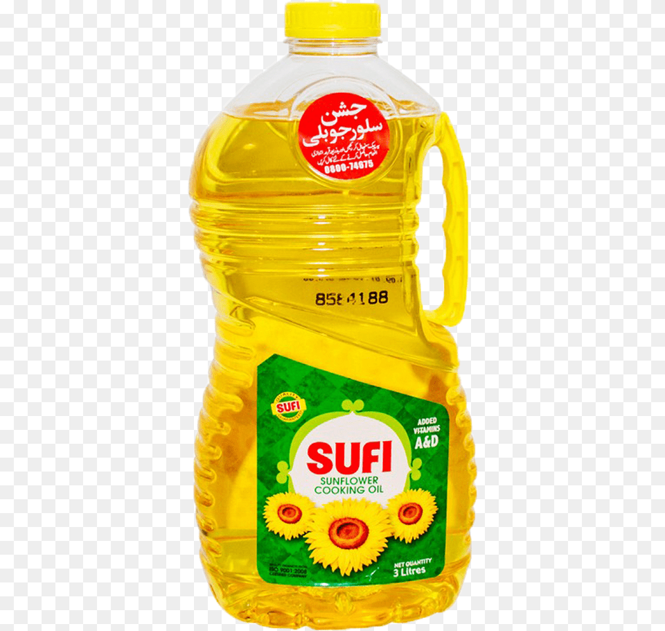 Sufi Sunflower Cooking Oil Bottle 3 Ltr Simply Sufi, Cooking Oil, Food, Ketchup Free Transparent Png