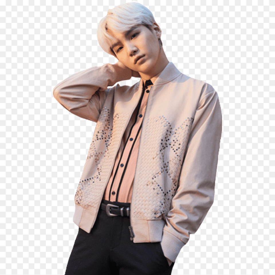 Suga Bts Billboard 2018, Sweater, Knitwear, Jacket, Coat Free Png