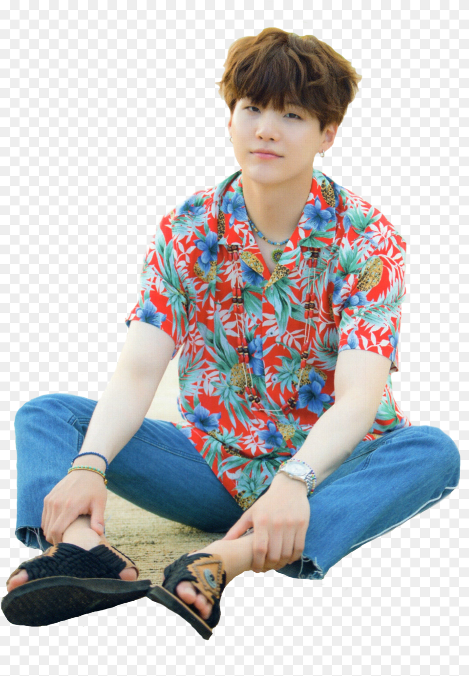 Suga Bts Go Go, Boy, Sandal, Person, Pants Png