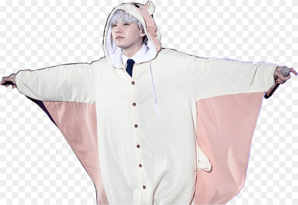 Suga In A Onesie, Clothing, Coat, Fashion, Solo Performance Free Transparent Png