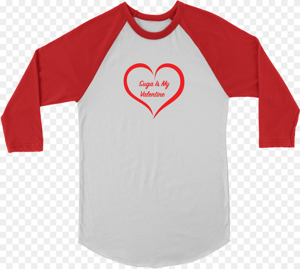 Suga Is My Valentine Unisex Raglan Red Ribbon Army Shirt, Clothing, Long Sleeve, Sleeve, T-shirt Free Png