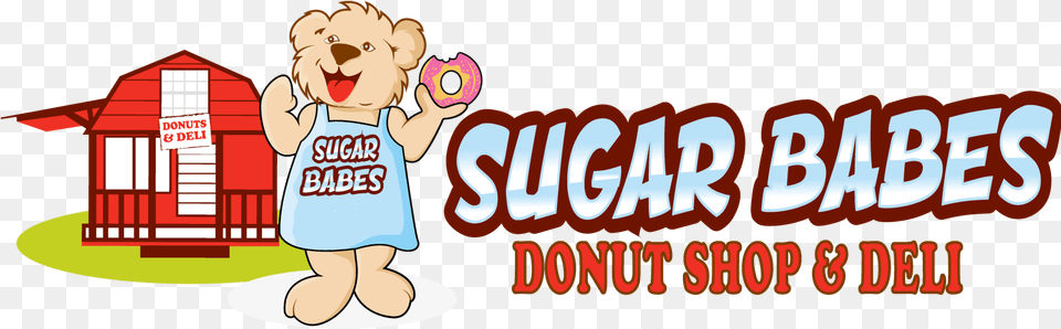 Sugar Babes Donut Shop Amp Deli Cartoon, Animal, Bear, Mammal, Wildlife Free Png