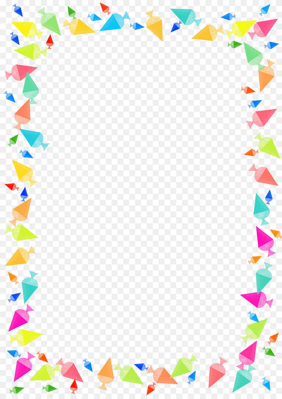 Sugar Bag Frame Clipart, Paper, Confetti, Art Free Png