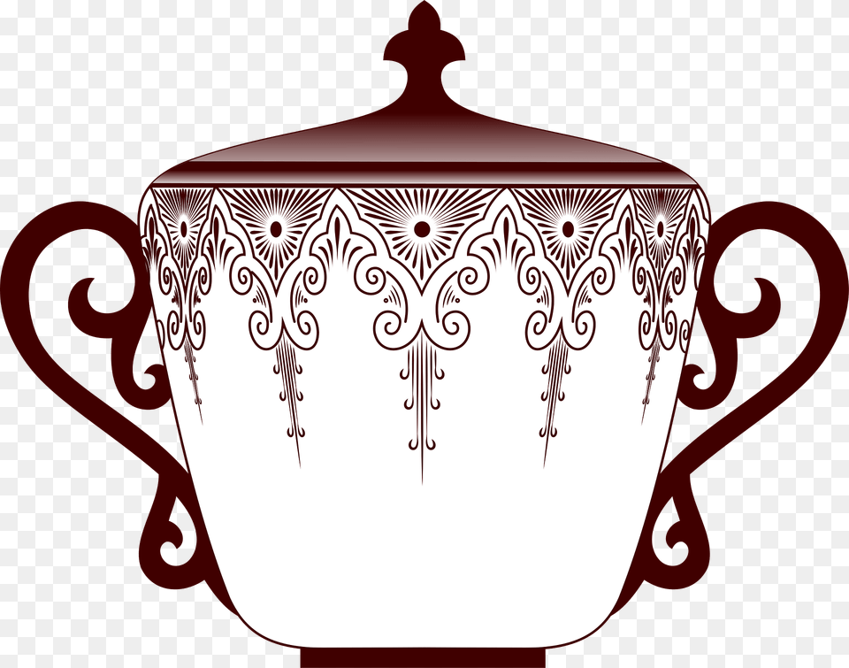 Sugar Bowl Clipart, Art, Jar, Porcelain, Pottery Png