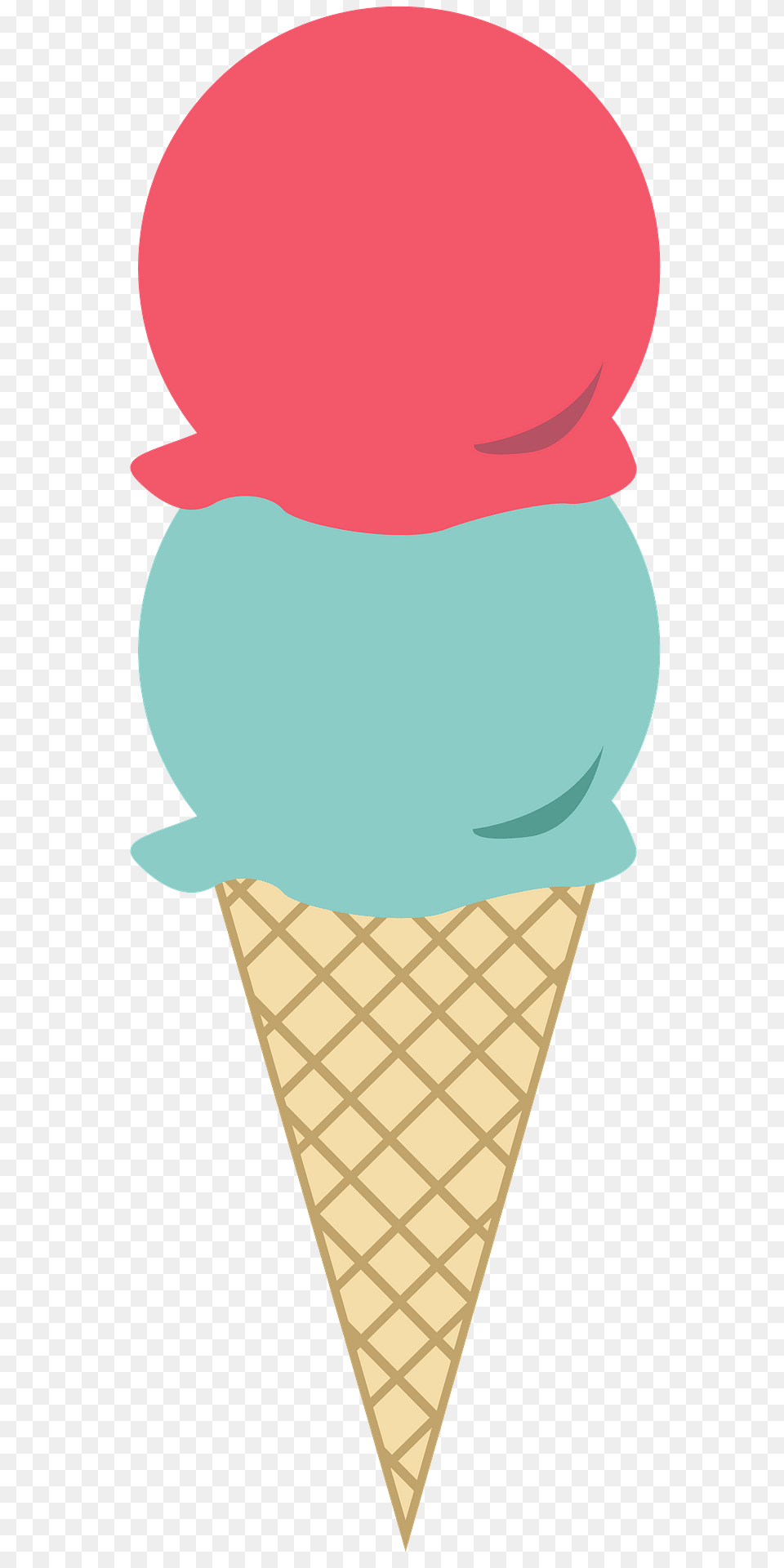 Sugar Cone With Two Scoops Of Ice Cream Clipart, Dessert, Food, Ice Cream, Person Free Png Download