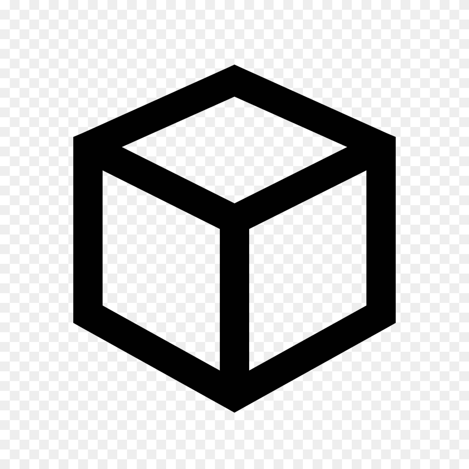 Sugar Cube Icon, Gray Png