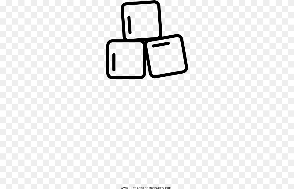 Sugar Cubes Coloring Page, Gray Free Transparent Png