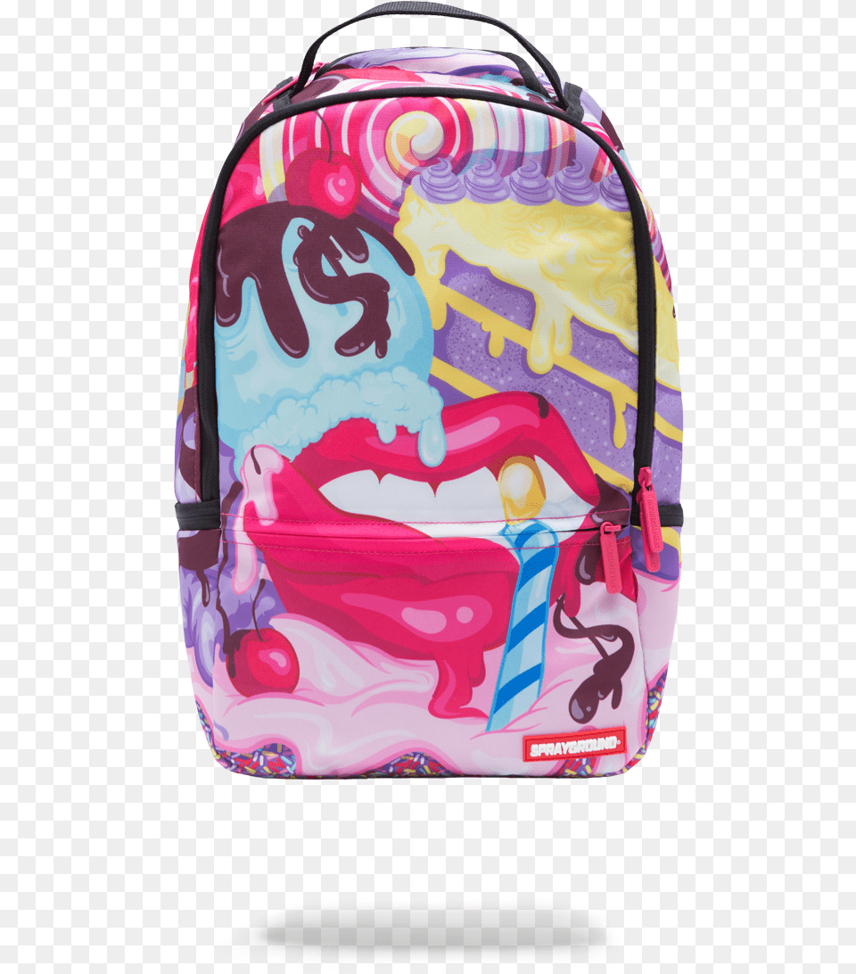 Sugar Lips Fashion Sugar Lips Sprayground Backpack, Bag, Accessories, Handbag, Baggage Png Image