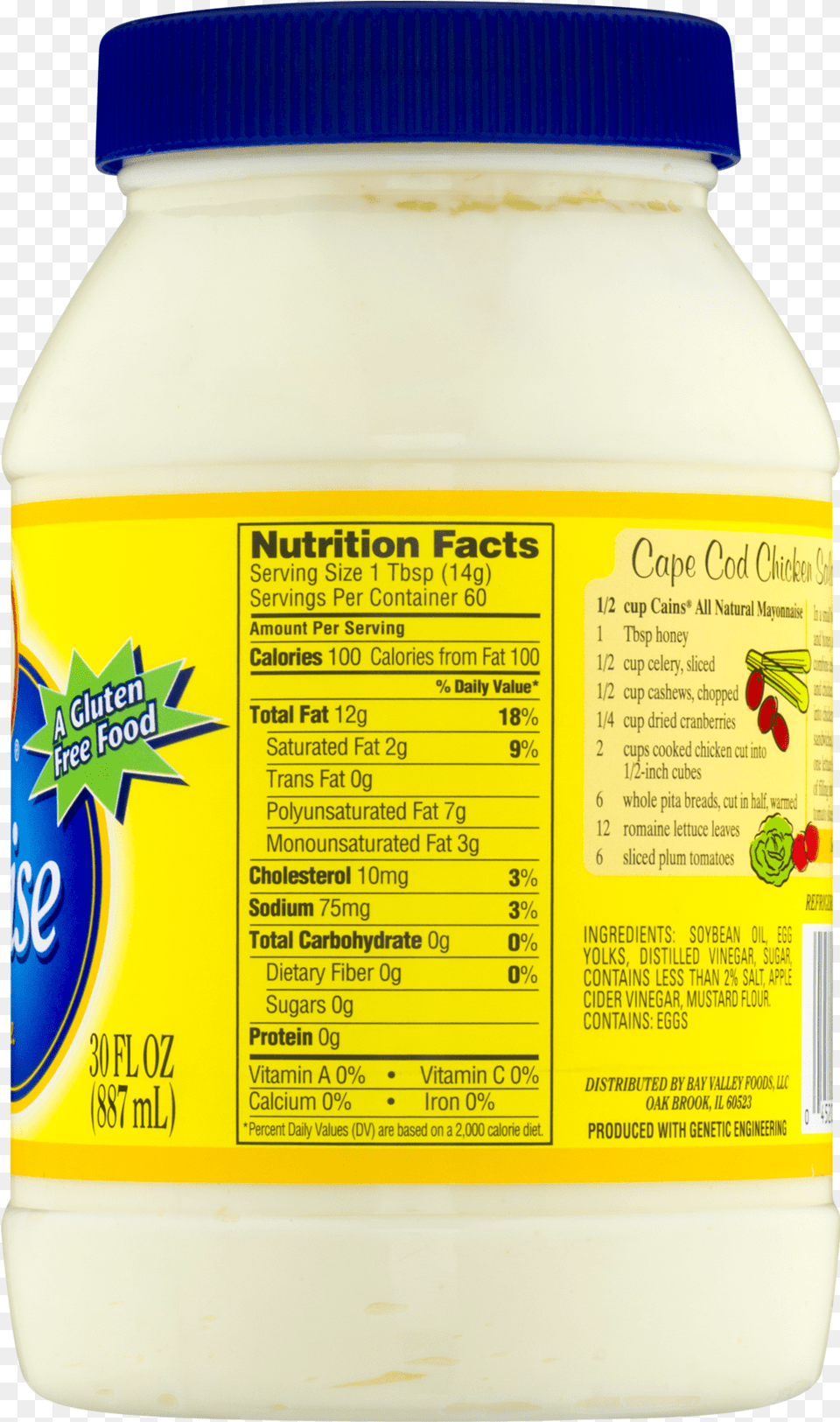 Sugar Mayo Nutrition Facts, Food, Mayonnaise, Bottle, Shaker Free Transparent Png