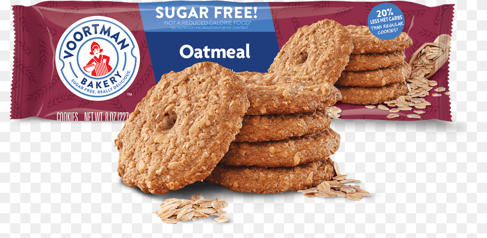 Sugar Oatmeal Voortman Sugar Oatmeal Cookies, Bread, Food, Sweets Png