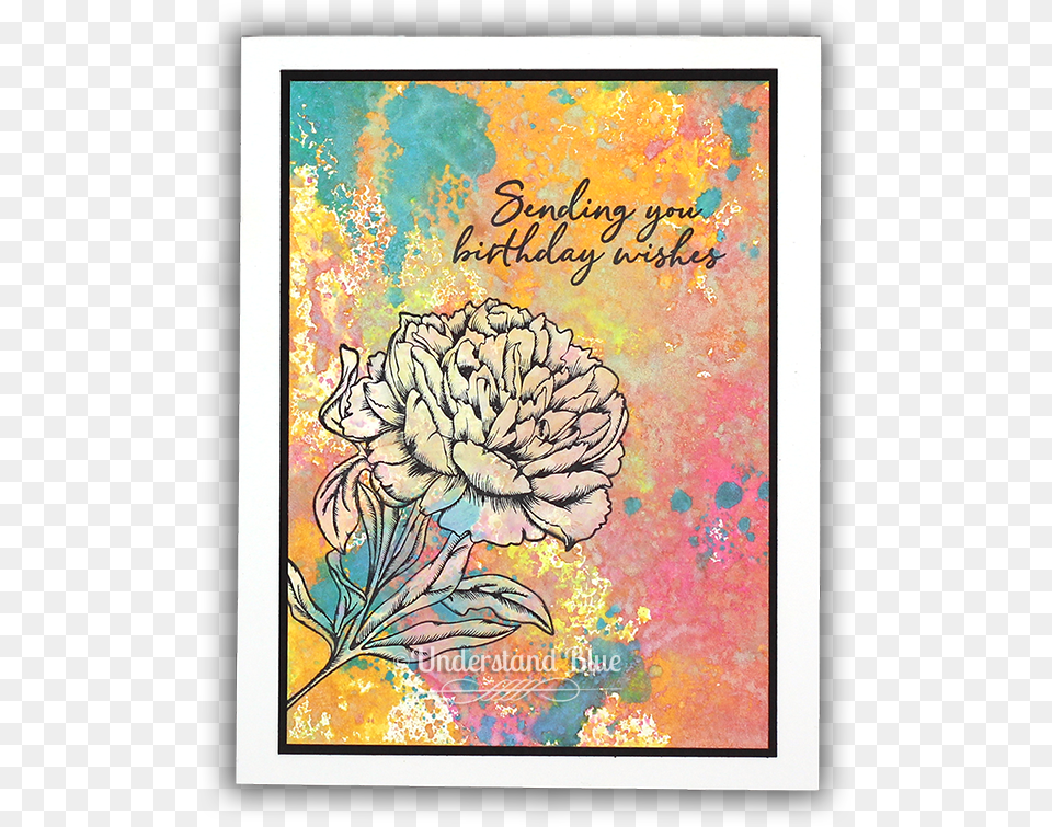 Sugar Pea Birthday Card By Understand Blue Chrysanths, Envelope, Greeting Card, Mail, Art Free Transparent Png