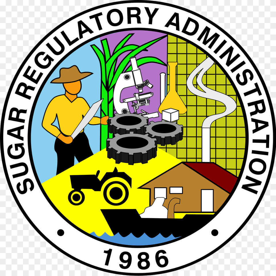 Sugar Regulatory Administration Logo, Architecture, Factory, Building, Person Free Png