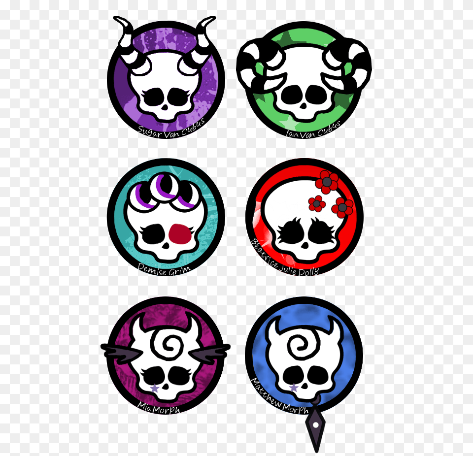 Sugar Skull Clip Art Cute, Purple, Face, Head, Person Free Png Download