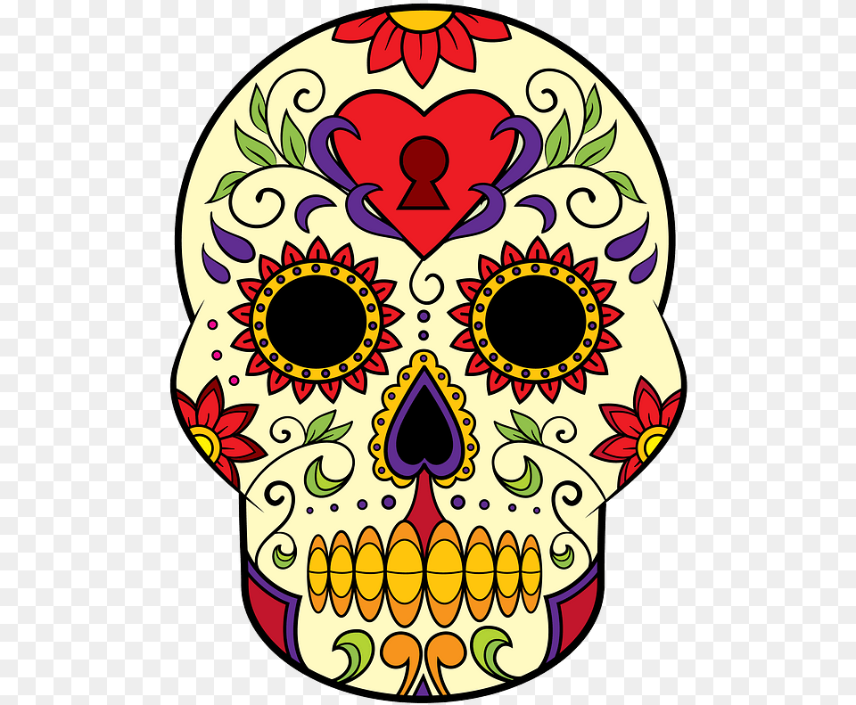 Sugar Skull Clipart Naklejki Dlya Tryukovih Samokatov, Pattern, Art Free Transparent Png