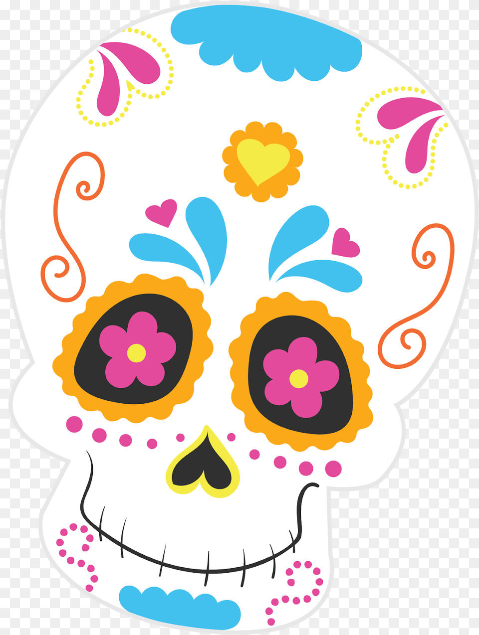 Sugar Skull Funny, Art, Graphics, Pattern Free Png