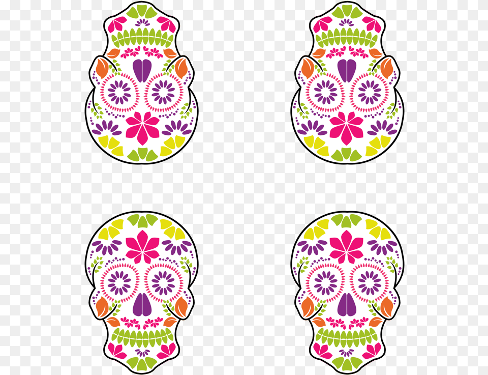 Sugar Skull Mexican Calavera, Pattern, Purple, Art, Graphics Png Image
