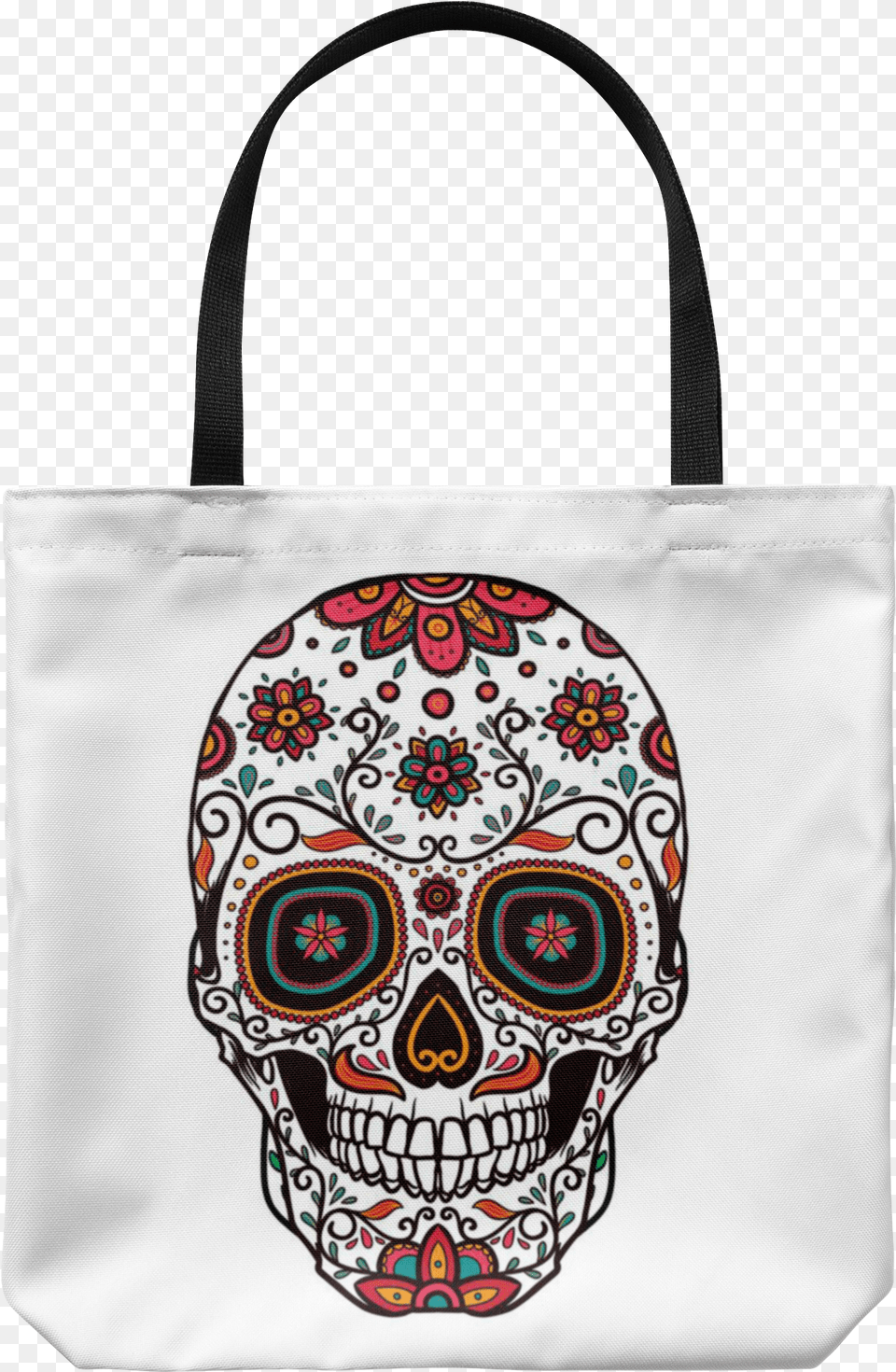 Sugar Skull Tote Bag Catrina Skull, Accessories, Handbag, Tote Bag, Purse Free Png Download
