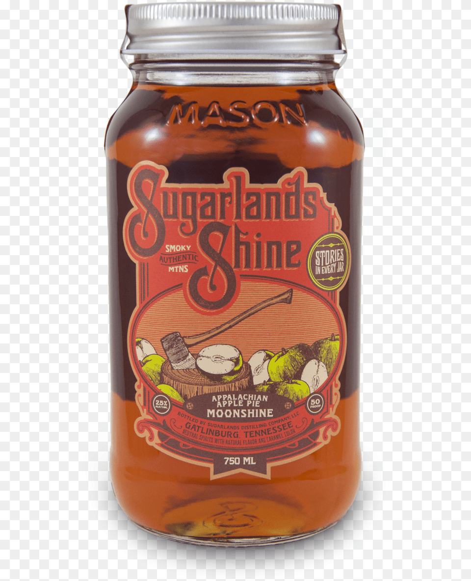 Sugarlands Apple Pie Moonshine, Jar, Alcohol, Beer, Beverage Free Transparent Png