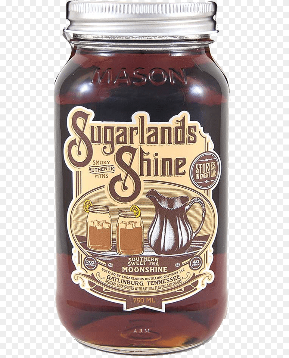 Sugarlands Sweet Tea Moonshine, Jar, Alcohol, Beer, Beverage Free Png Download