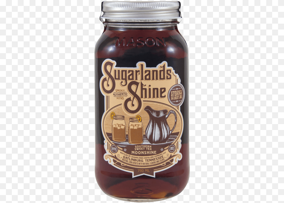 Sugarlands Sweet Tea Moonshine Sugarlands Distilling, Jar, Chocolate, Dessert, Food Free Png