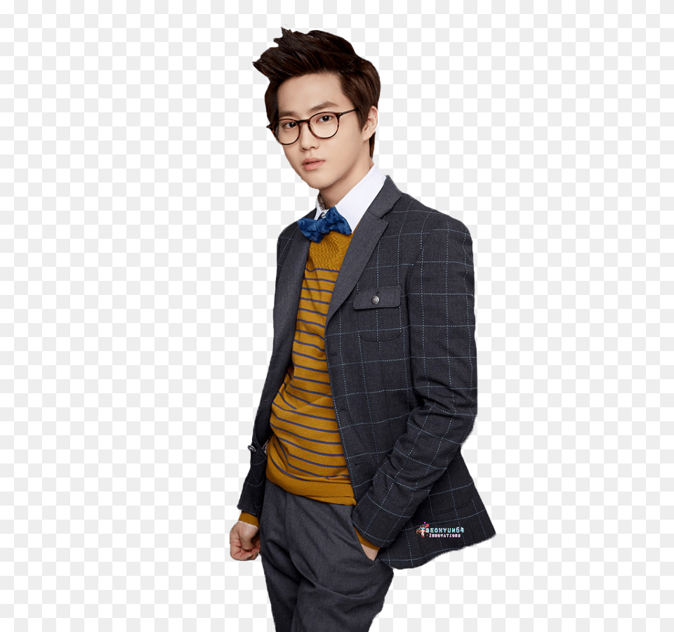 Suho Exo Image, Accessories, Suit, Jacket, Formal Wear Free Png
