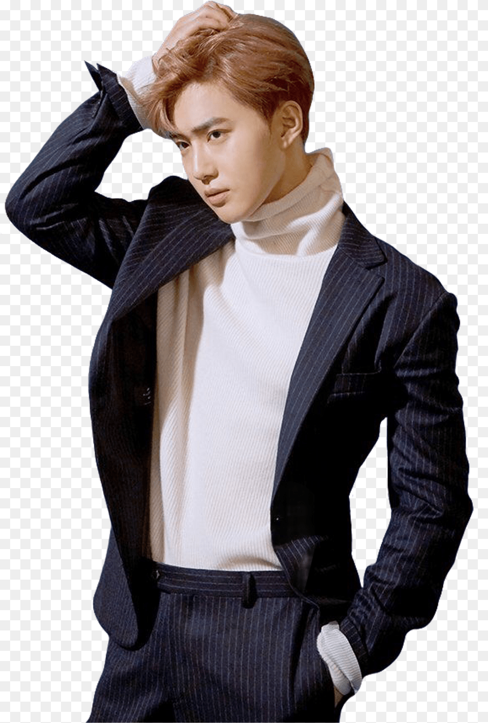 Suho Sticker Suho Semi Formal Style, Suit, Blazer, Clothing, Coat Free Transparent Png