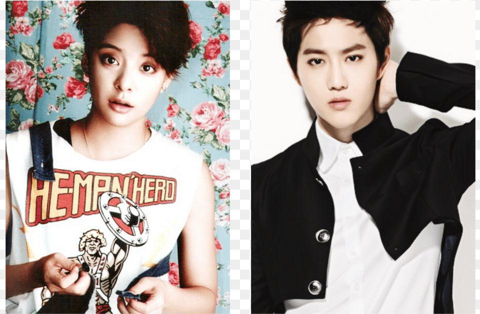 Suho With His Perfect Timing Amber Fx Beautiful, Accessories, Tie, Formal Wear, Portrait Free Png Download